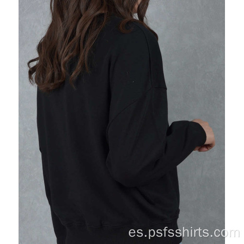 Sudaderas con capucha de cuello redondo para mujer